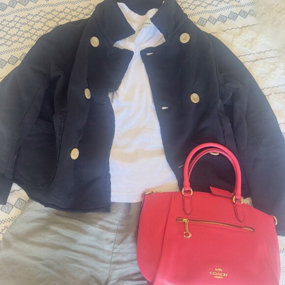 Coach Mini Bennett Satchel Hot Pink Leather Bag Crossbody Tote Gold Hardware - Picture 2 of 8